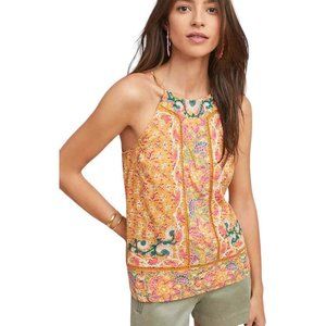 Akemi and Kin halter top. Sz 2. 100% viscose. 35.5 chest. 24” length.